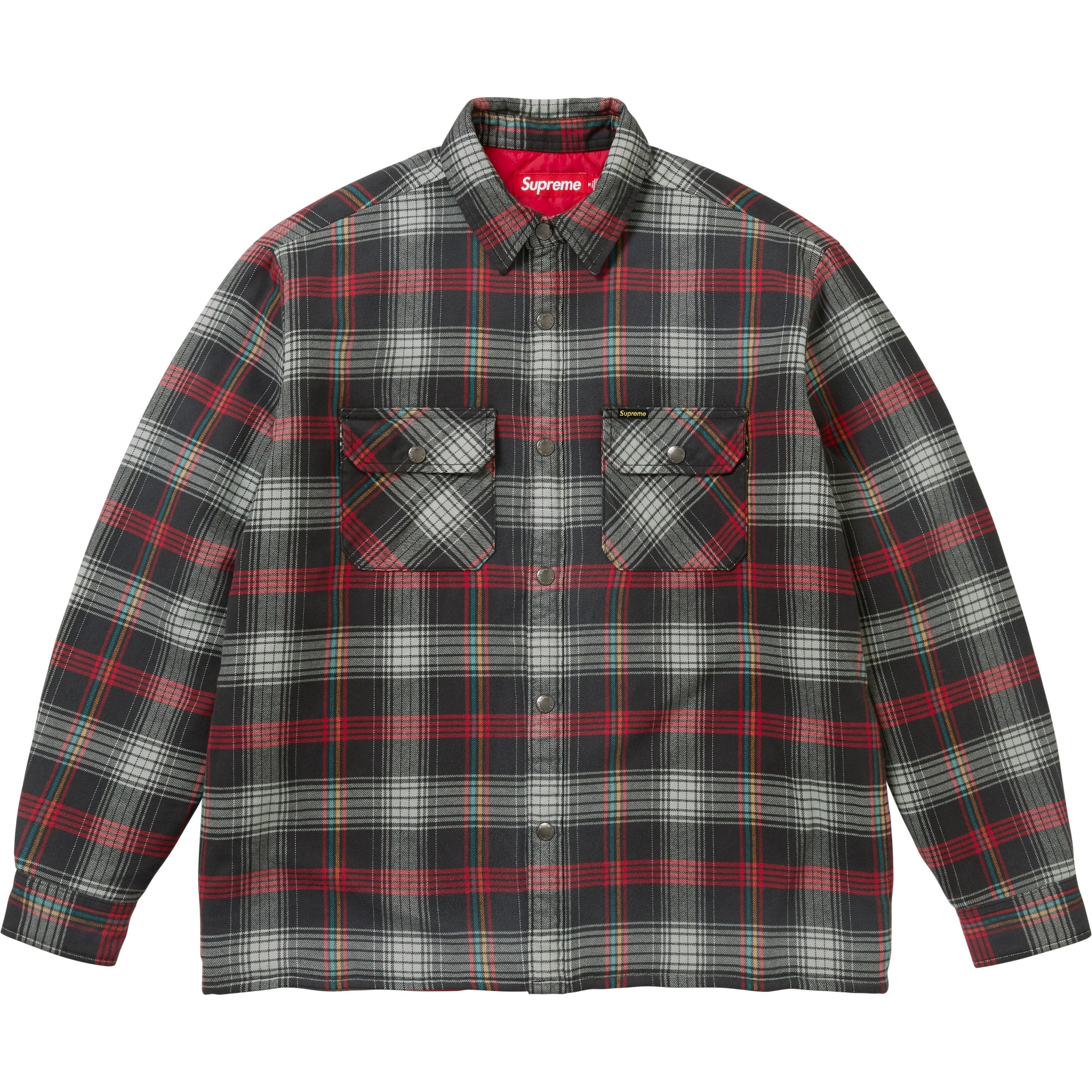 Quilted Lined Flannel Snap Shirt view 11